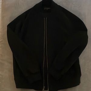 Banana republic men’s large Black Suede Jacket